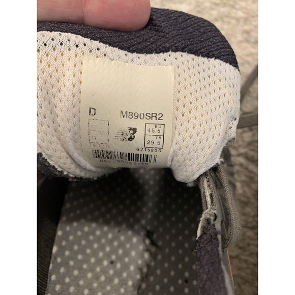 New Balance Mens Baddeley 890 V2 M890SR2 Gray Running Shoes Sneakers Size 11.5 D - Picture 8 of 8
